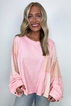 Cut and Sew Contrast Pocket Top - FINAL SALE - Madison and Mallory