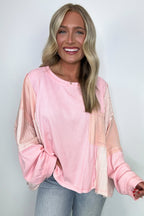 Cut and Sew Contrast Pocket Top - FINAL SALE - Madison and Mallory