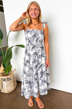Cutely Defined Printed Dress - Madison and Mallory