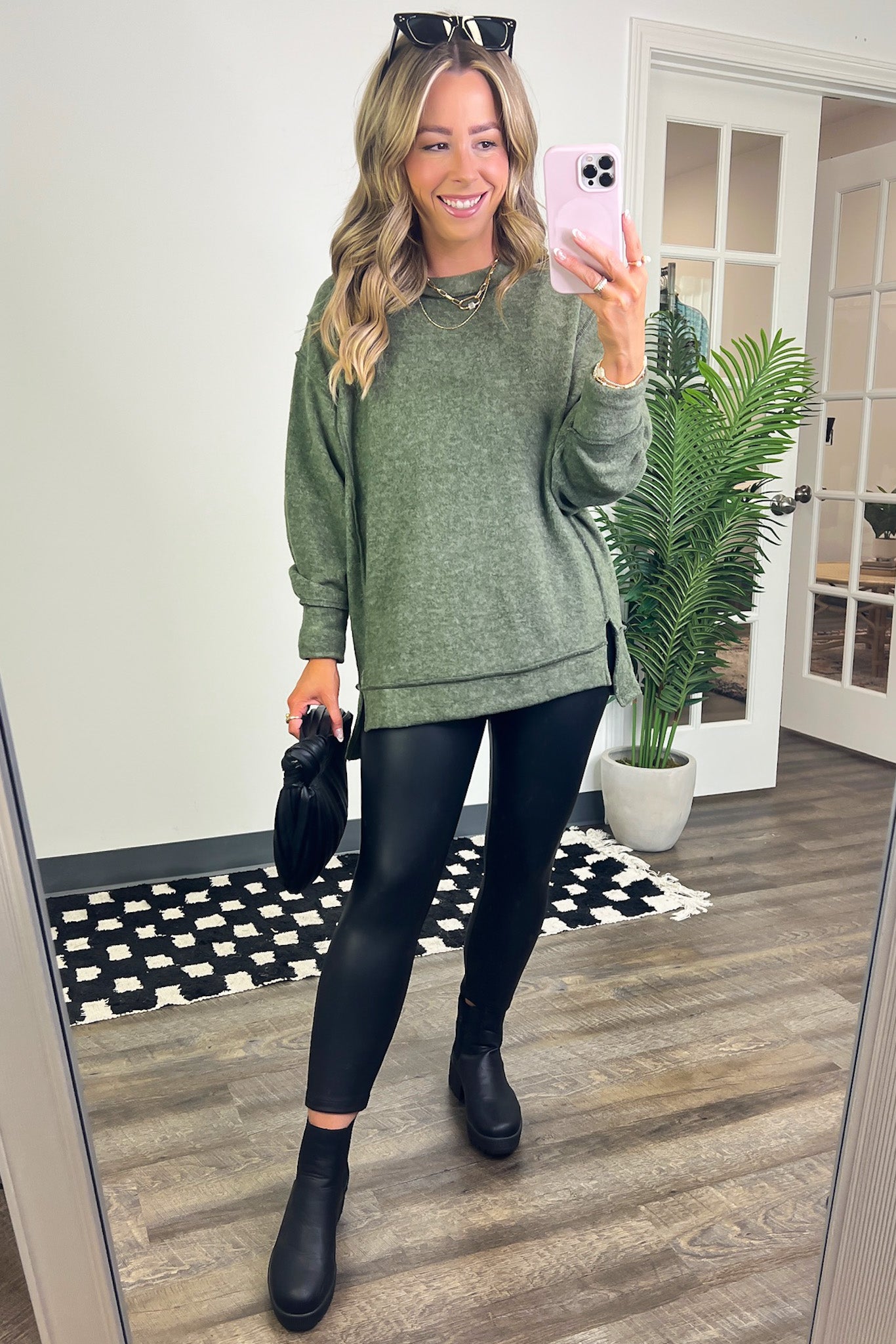  Cyndee Hacci Knit Oversized Pullover - BACK IN STOCK - Madison and Mallory