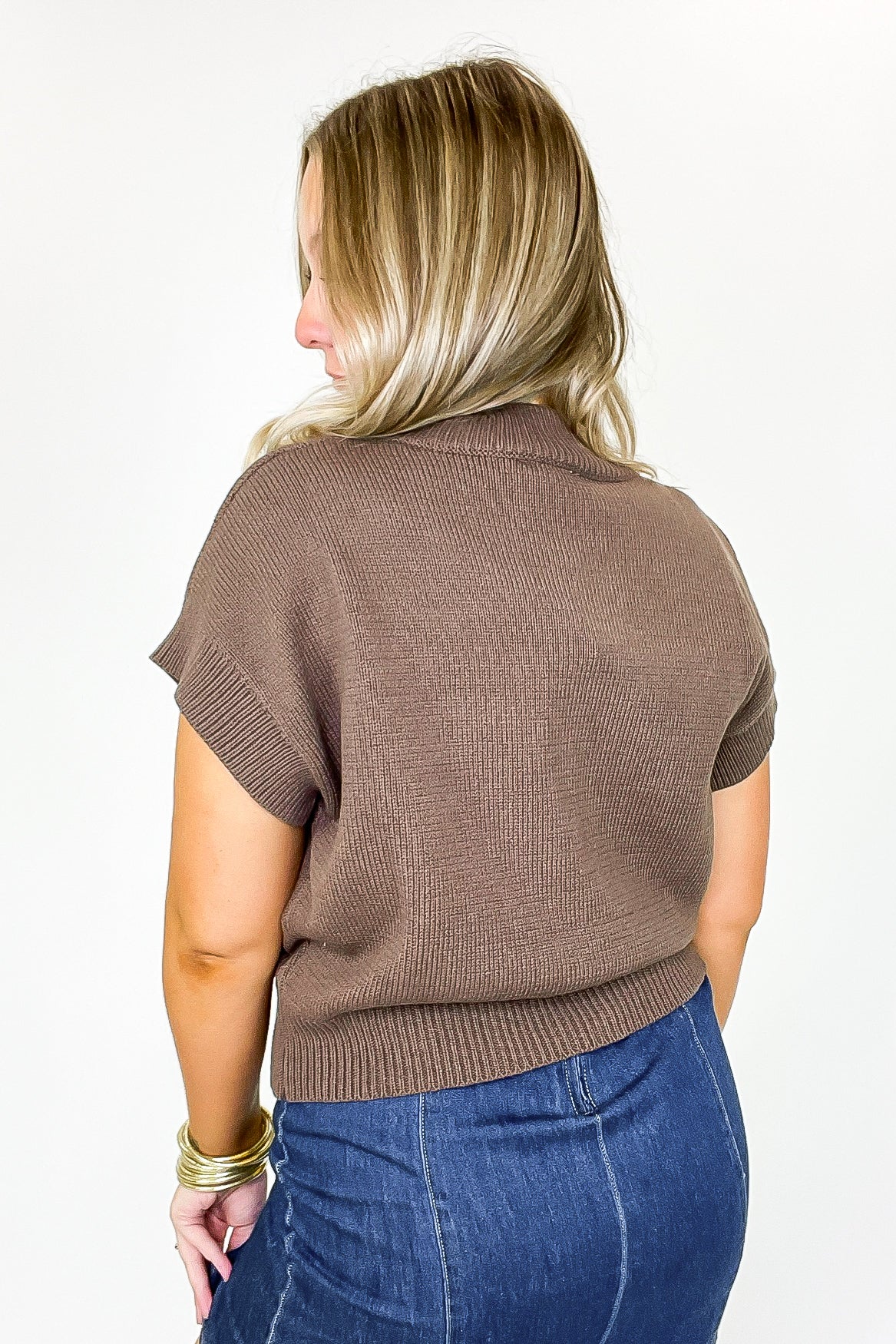 Key to Charm Graphic Knit Short Sleeve Sweater - Madison and Mallory