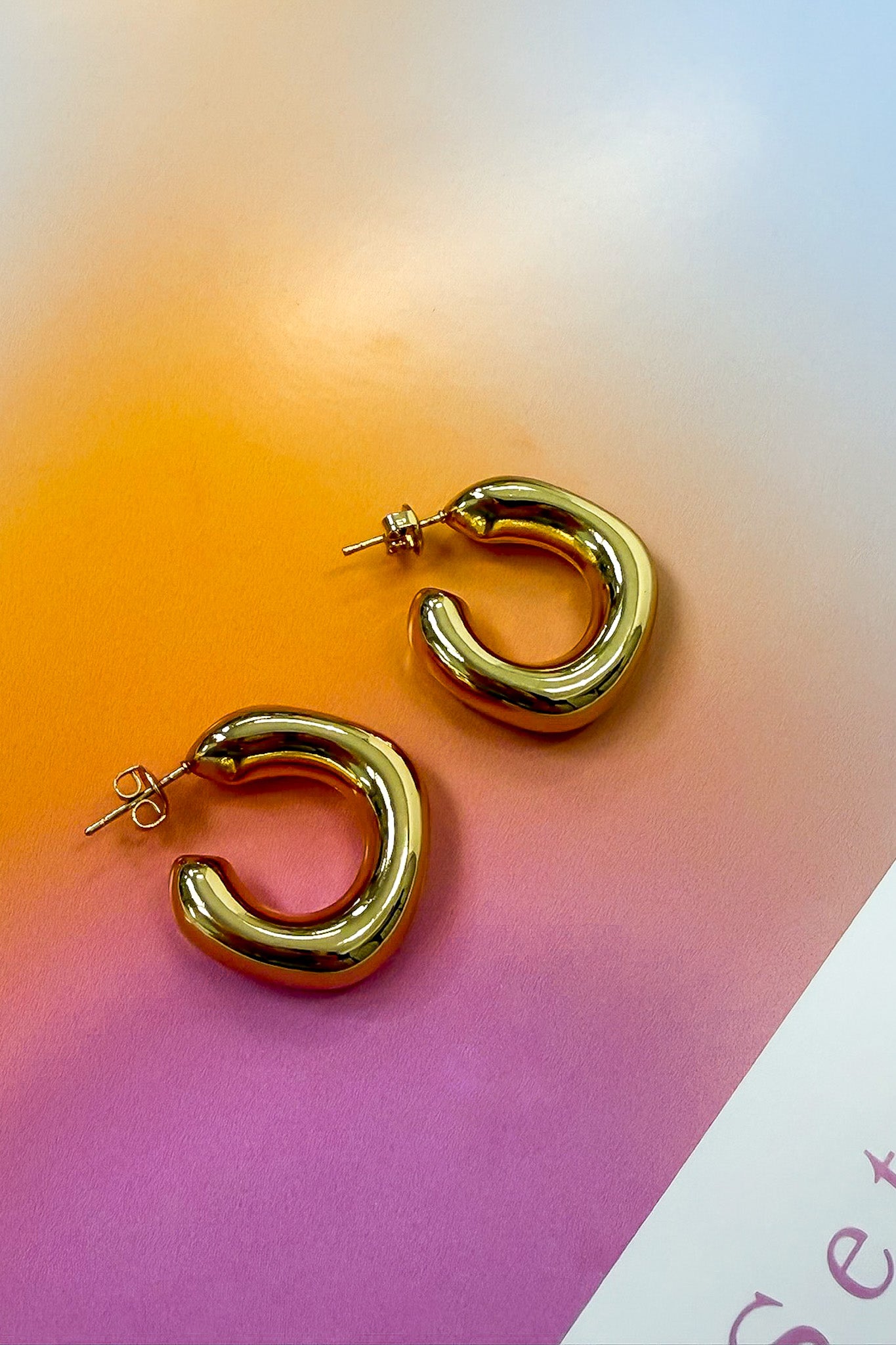 Gold Daily Luxe 18K Stainless Steel Hoop Earrings - Madison and Mallory