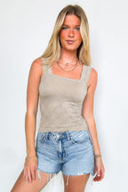 Daily Affection Floral Jacquard Seamless Tank Top - FINAL SALE - Madison and Mallory
