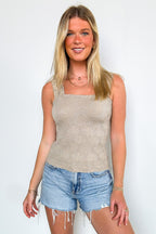 Daily Affection Floral Jacquard Seamless Tank Top - FINAL SALE - Madison and Mallory