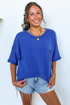 Daily Drift Rib Knit Pocket Top - BACK IN STOCK - Madison and Mallory