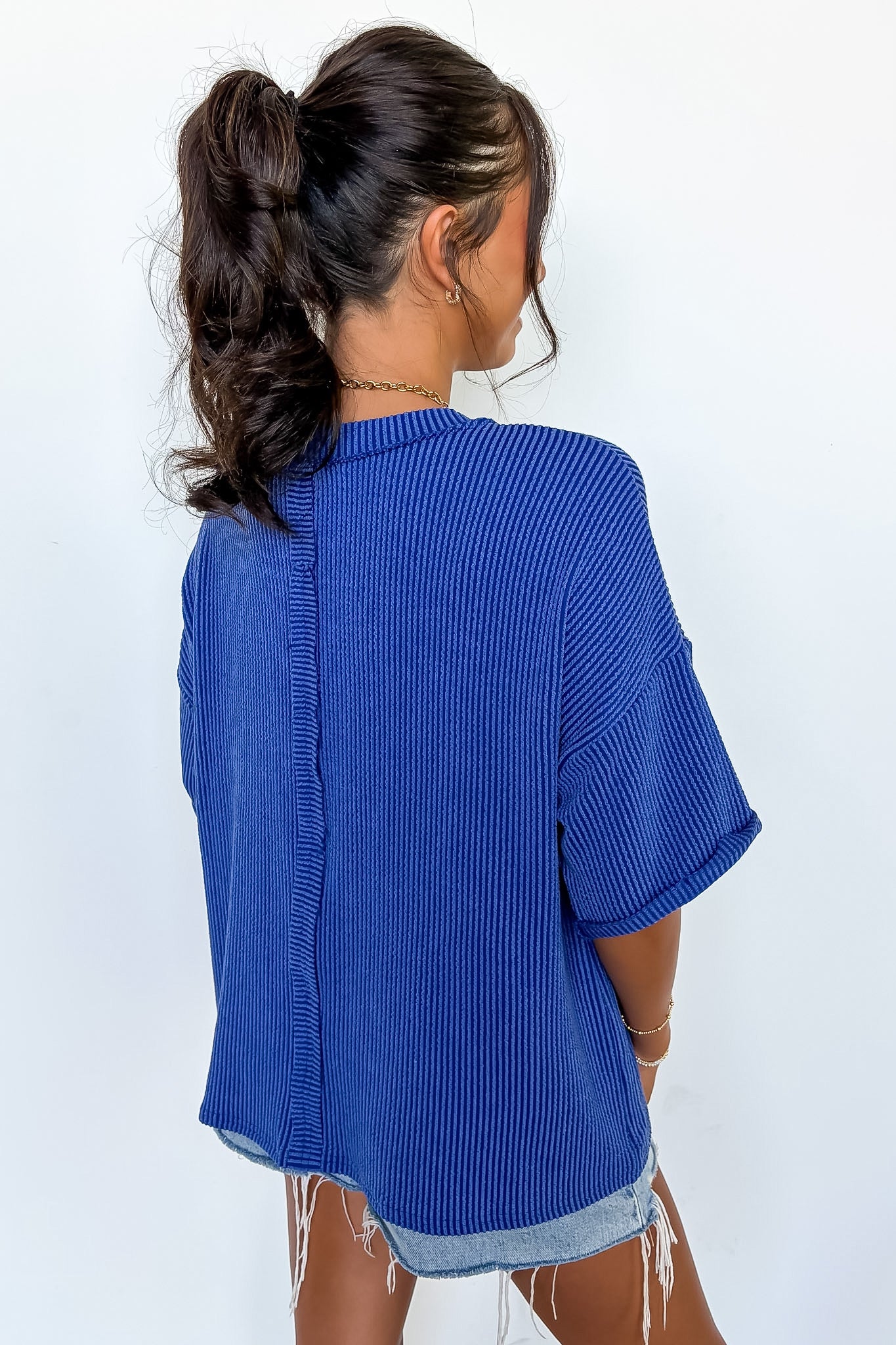 Daily Drift Rib Knit Pocket Top - Madison and Mallory