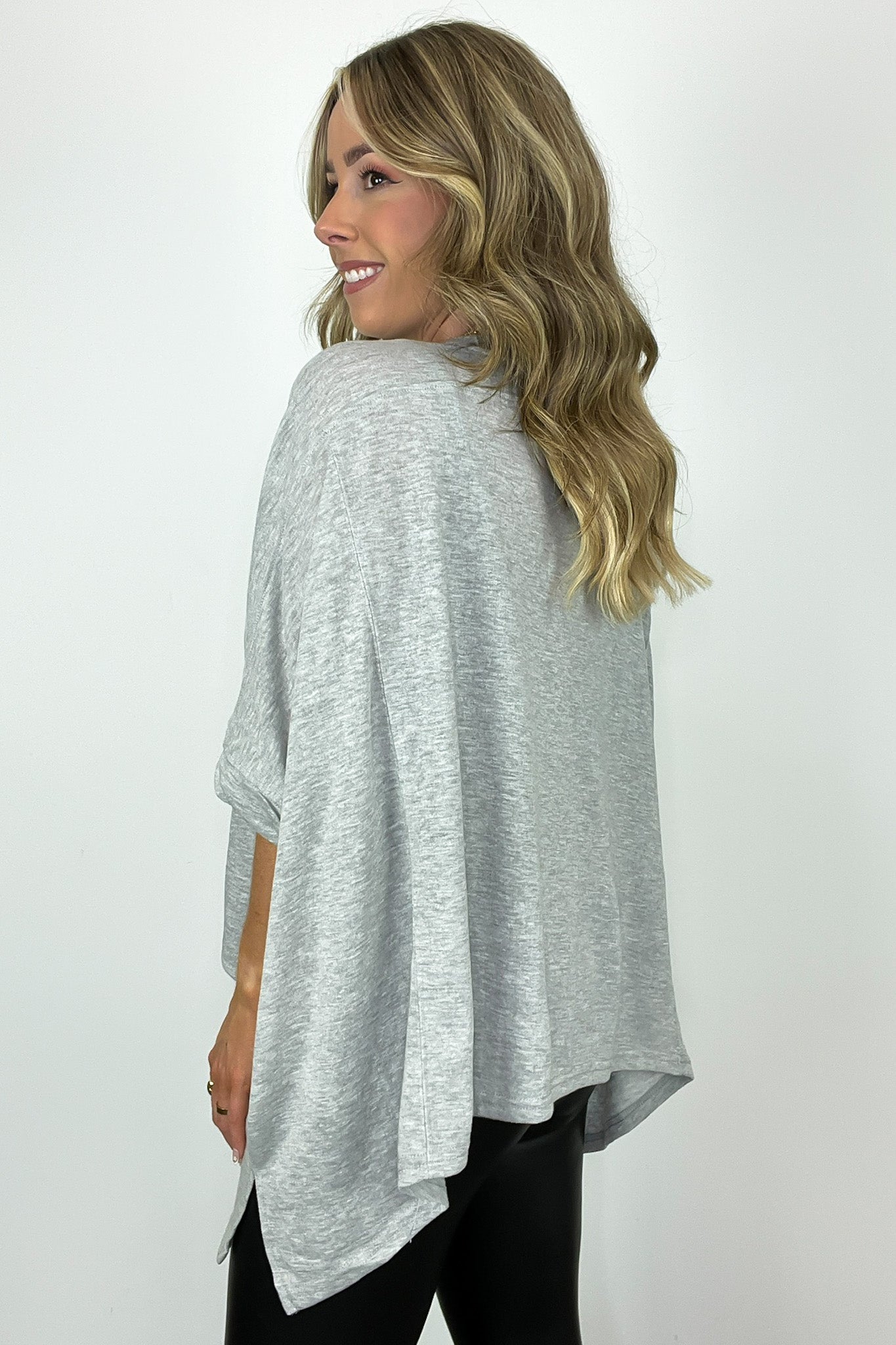  Daphney Drop Shoulder Batwing Sleeve Top - Madison and Mallory