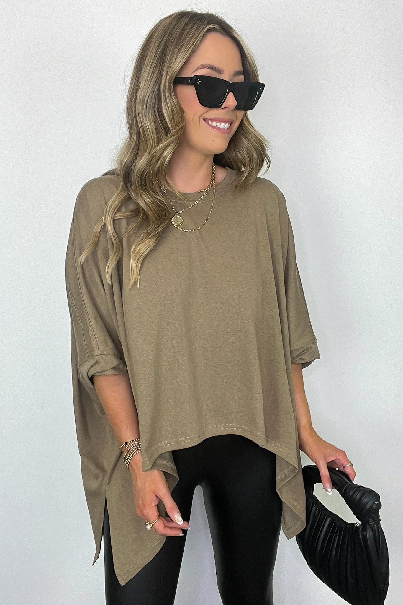  Daphney Drop Shoulder Batwing Sleeve Top - Madison and Mallory