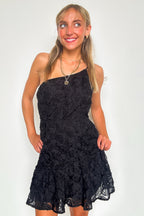 Darling Glow Floral Applique Dress - FINAL SALE - Madison and Mallory
