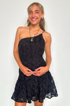 Darling Glow Floral Applique Dress - FINAL SALE - Madison and Mallory