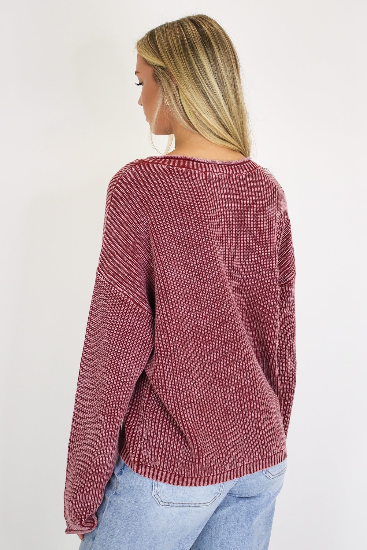 Daybreak Ribbed Henley Pullover