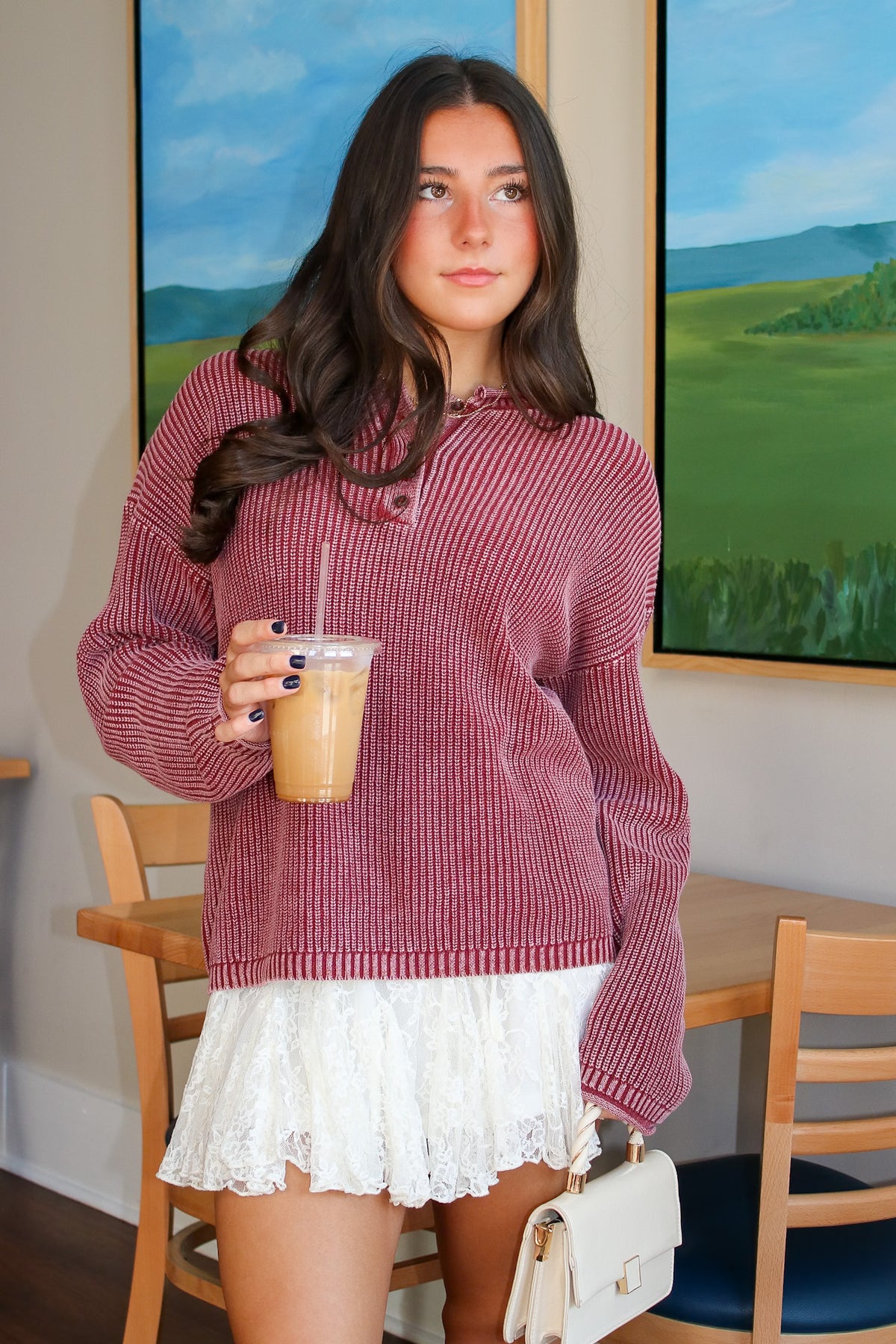 Daybreak Ribbed Henley Pullover