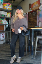 Daybreak Ribbed Henley Pullover - Madison and Mallory