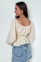 Daydream Darling Square Neck Ruched Top - FINAL SALE - Madison and Mallory