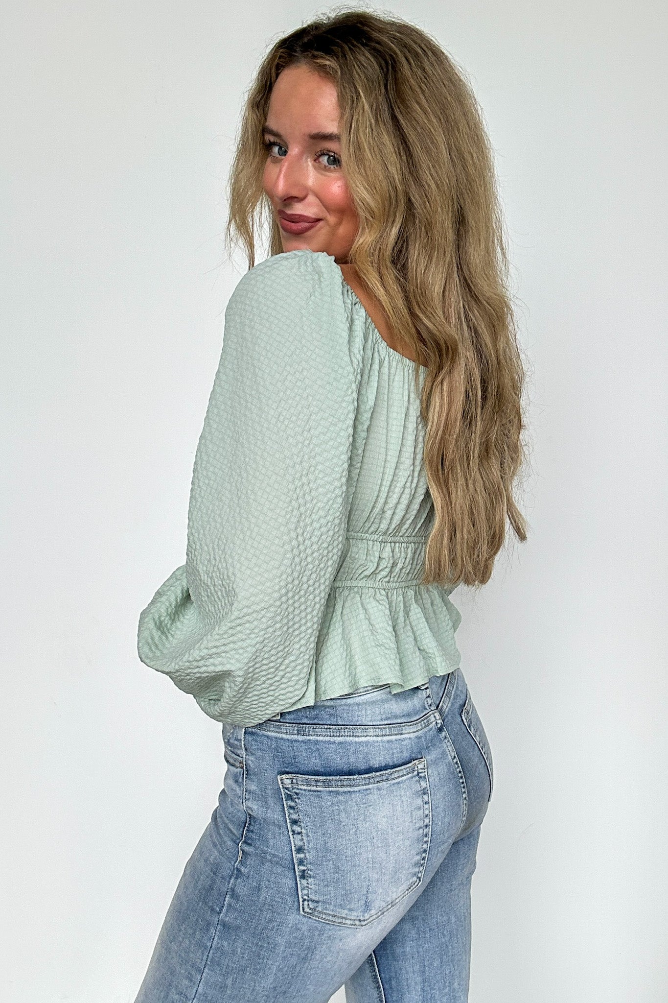 Daydream Darling Square Neck Ruched Top - Madison and Mallory
