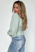 Daydream Darling Square Neck Ruched Top - FINAL SALE - Madison and Mallory