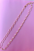 Gold Deep Trance Beaded Pearl Necklace - BACK IN STOCK - Madison and Mallory