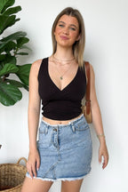Definite Darling V-neck Surplice Cami Tank Top - FINAL SALE - Madison and Mallory
