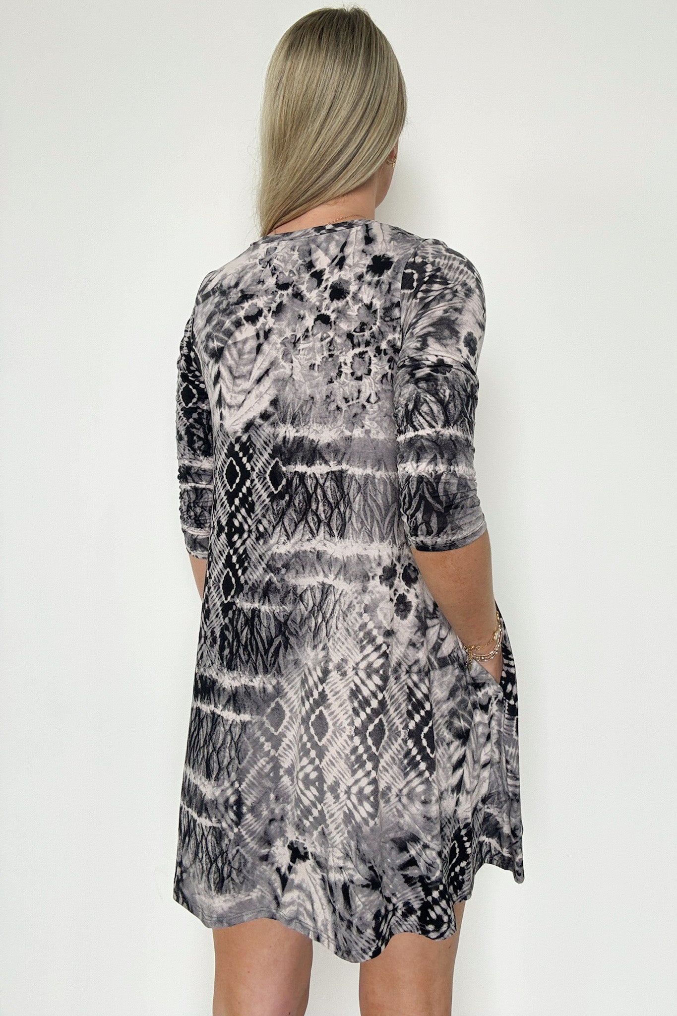  Definite Drama Abstract Print Shift Dress - FINAL SALE - Madison and Mallory