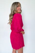  Delicate Sweetness V-Neck Tie Waist Dress - FINAL SALE - Madison and Mallory