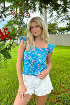  Delightful Expression Floral Sweetheart Tank Top - FINAL SALE - Madison and Mallory