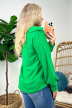  Delora Collared Textured Knit Top - FINAL SALE - Madison and Mallory
