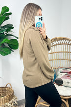  Delora Collared Textured Knit Top - FINAL SALE - Madison and Mallory