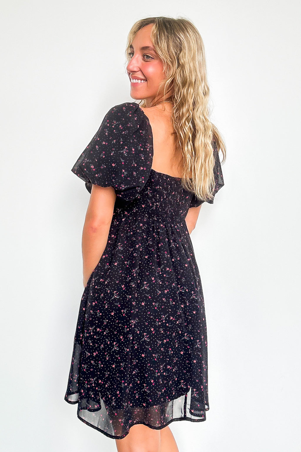 Deluxe Desire Square Neck Floral Dress - FINAL SALE - Madison and Mallory