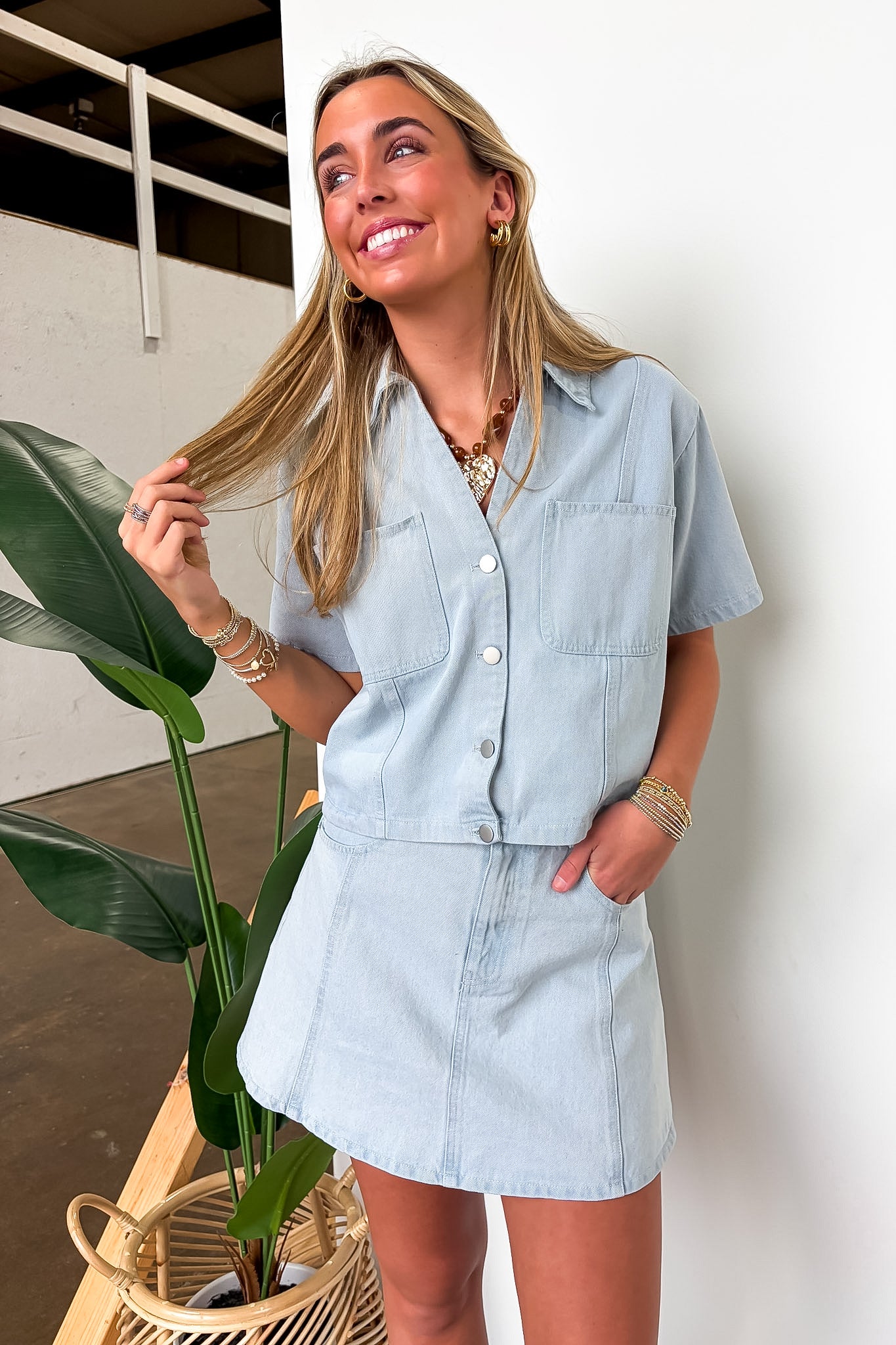 Denim Icon Skirt - Madison and Mallory