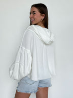 Desert Mornings Thermal Button Down Hooded Shacket - FINAL SALE - Madison and Mallory