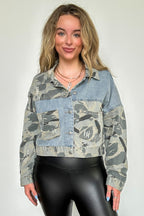 Desert Rebel Vintage Camo Denim Jacket - FINAL SALE - Madison and Mallory