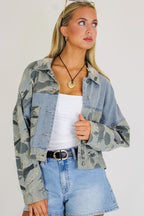 Desert Rebel Vintage Camo Denim Jacket - Madison and Mallory