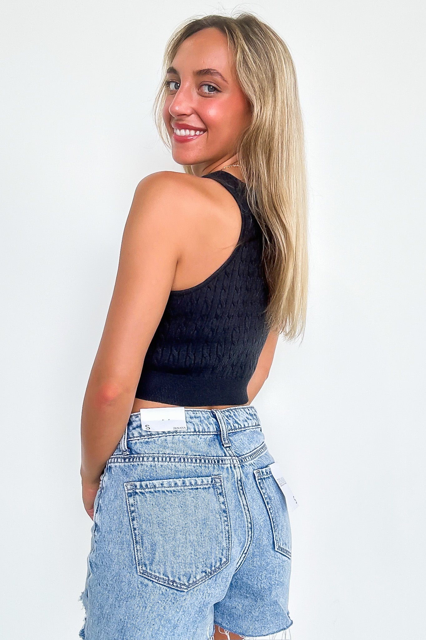 Dianne Cable Knit Tank Top - FINAL SALE - Madison and Mallory