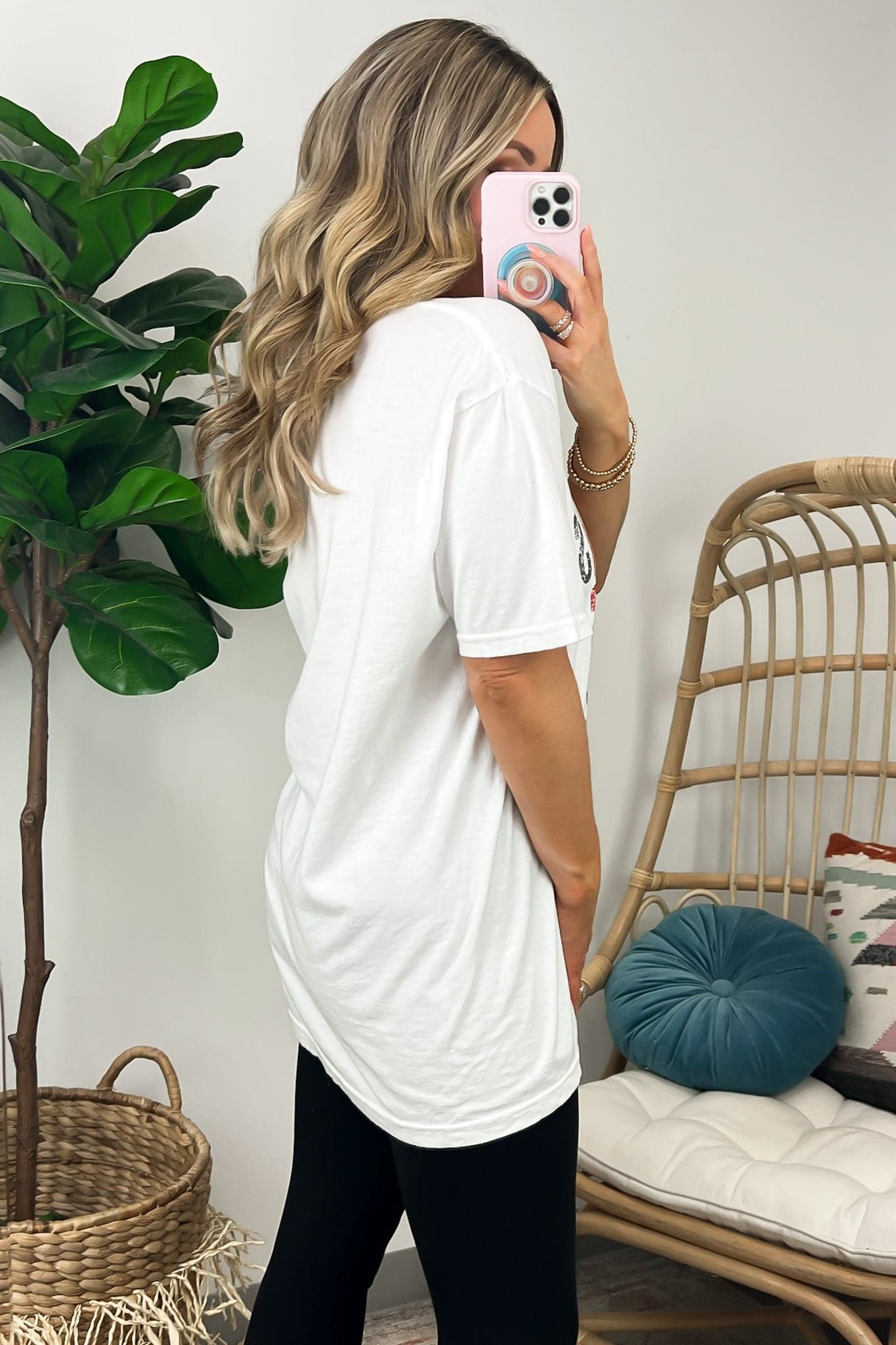  Distressed Fall Things Oversized Graphic Tee - Madison and Mallory
