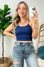 Dovie Ribbed Seamless Cropped Bra Top - FINAL SALE - Madison and Mallory