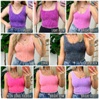 Dream Weekend Acid Wash Two-Way Neckline Tank Top - FINAL SALE - Madison and Mallory