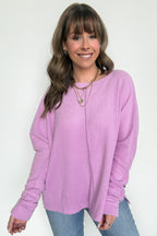 Dreamy Days Ribbed Center Seam Top - Madison and Mallory