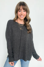 Dreamy Days Ribbed Center Seam Top - Madison and Mallory