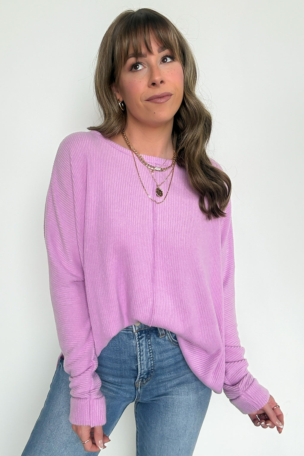 Dreamy Days Ribbed Center Seam Top - Madison and Mallory