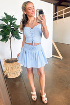 Dreamy Impression Eyelet Smocked Skirt - FINAL SALE - Madison and Mallory
