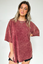  Drifting Dreams Acid Wash Relaxed Fit Top - BACK IN STOCK - Madison and Mallory