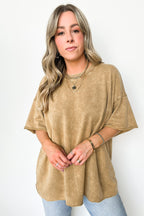  Drifting Dreams Acid Wash Relaxed Fit Top - BACK IN STOCK - Madison and Mallory