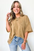  Drifting Dreams Acid Wash Relaxed Fit Top - BACK IN STOCK - Madison and Mallory