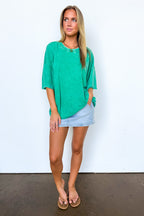 Drifting Dreams Acid Wash Relaxed Fit Top - BACK IN STOCK