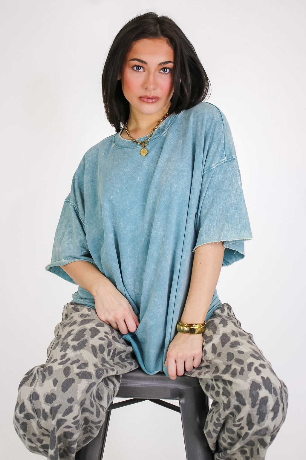 Drifting Dreams Acid Wash Relaxed Fit Top