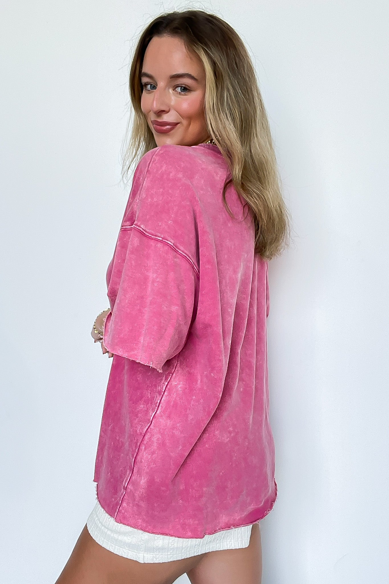 Drifting Dreams Acid Wash Relaxed Fit Top - BACK IN STOCK - Madison and Mallory