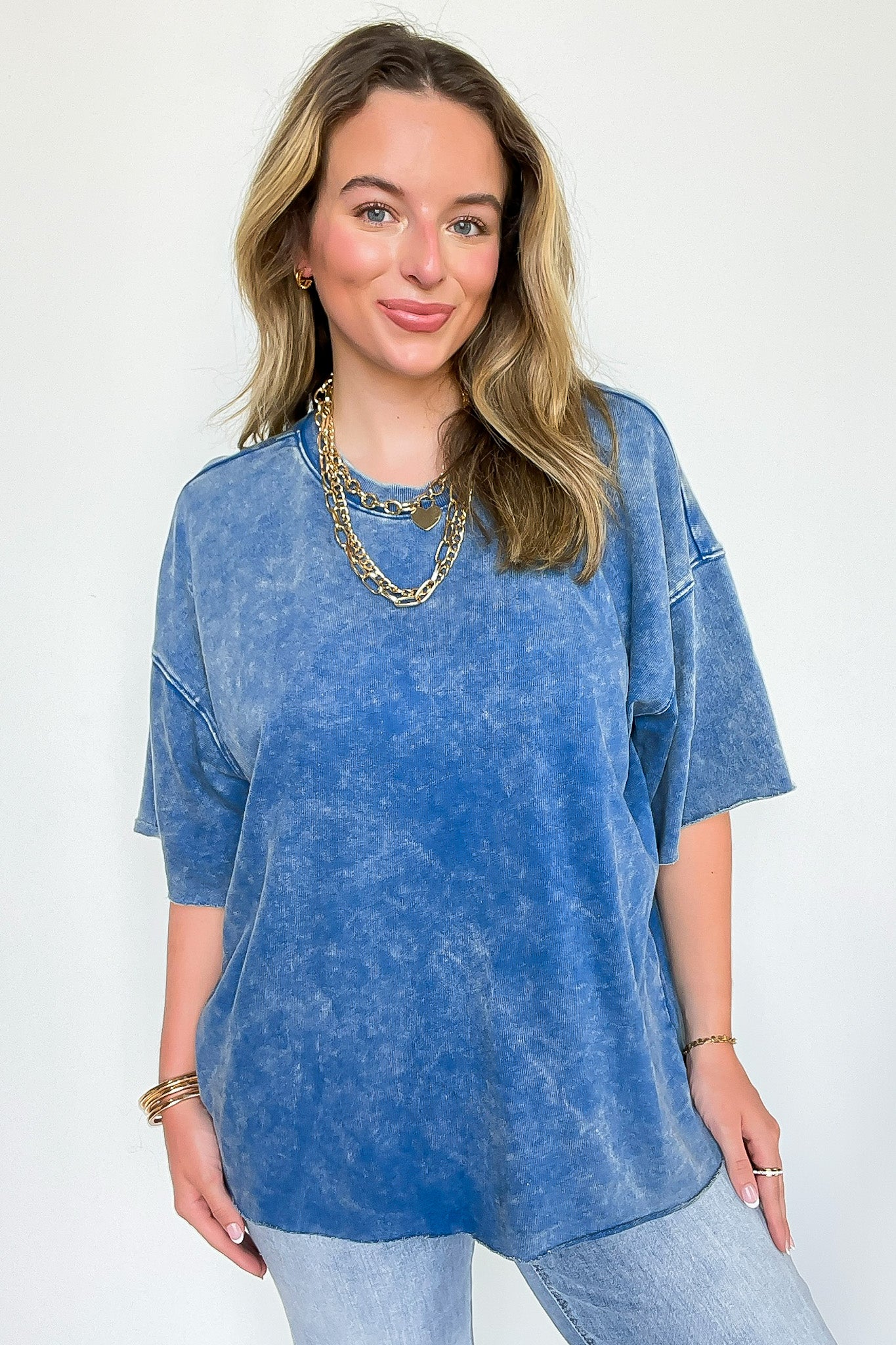 Drifting Dreams Acid Wash Relaxed Fit Top - BACK IN STOCK