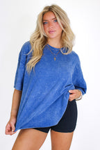 Drifting Dreams Acid Wash Relaxed Fit Top - Madison and Mallory