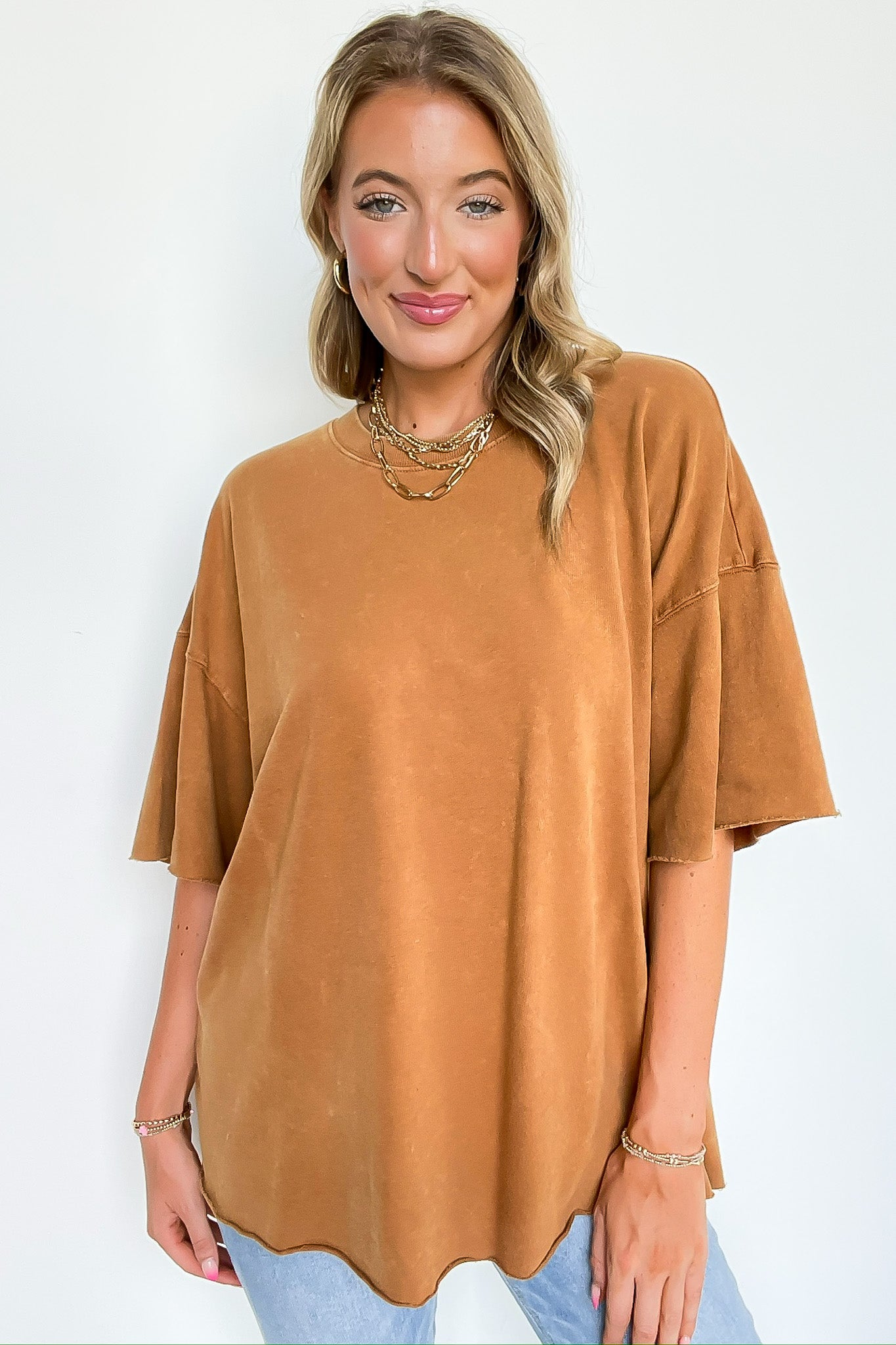 Drifting Dreams Acid Wash Relaxed Fit Top - BACK IN STOCK - Madison and Mallory