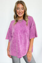 Drifting Dreams Acid Wash Relaxed Fit Top - BACK IN STOCK
